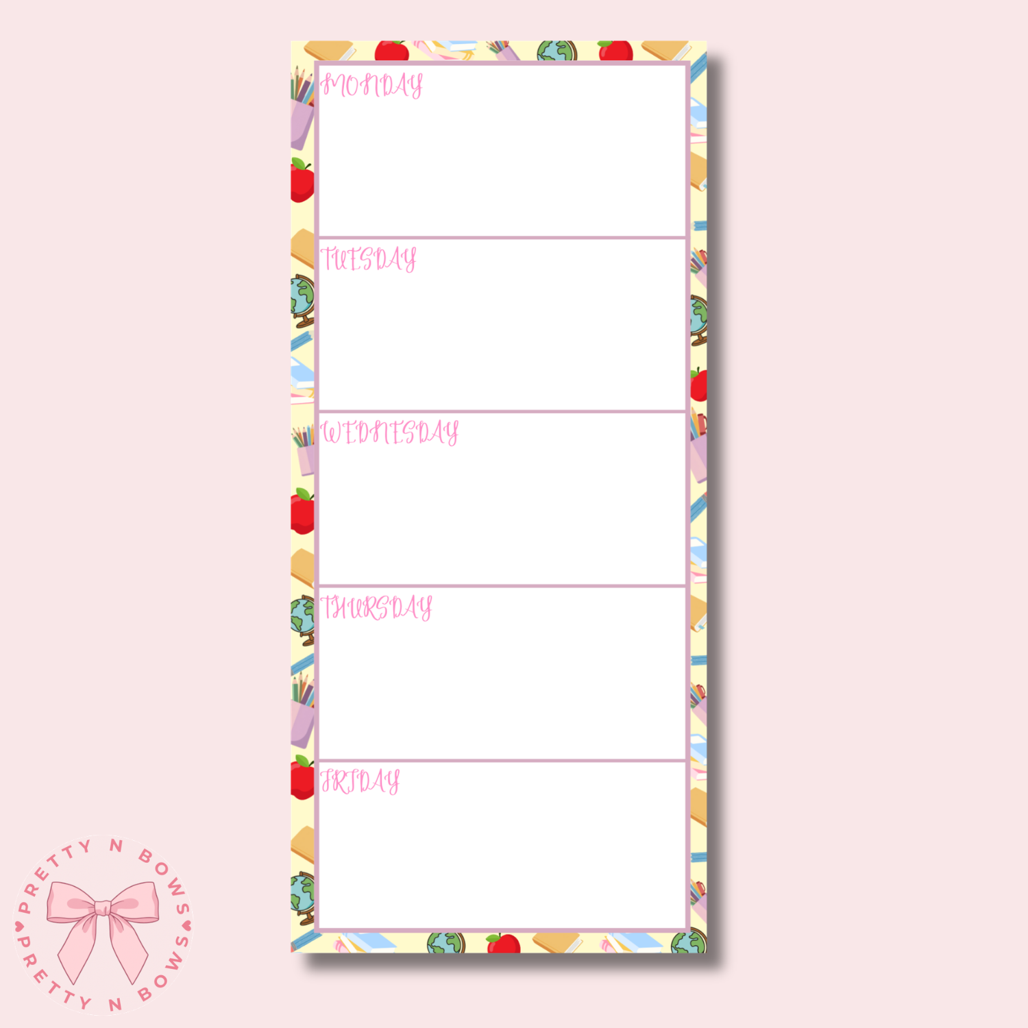 Teacher Collection Weekly Planner