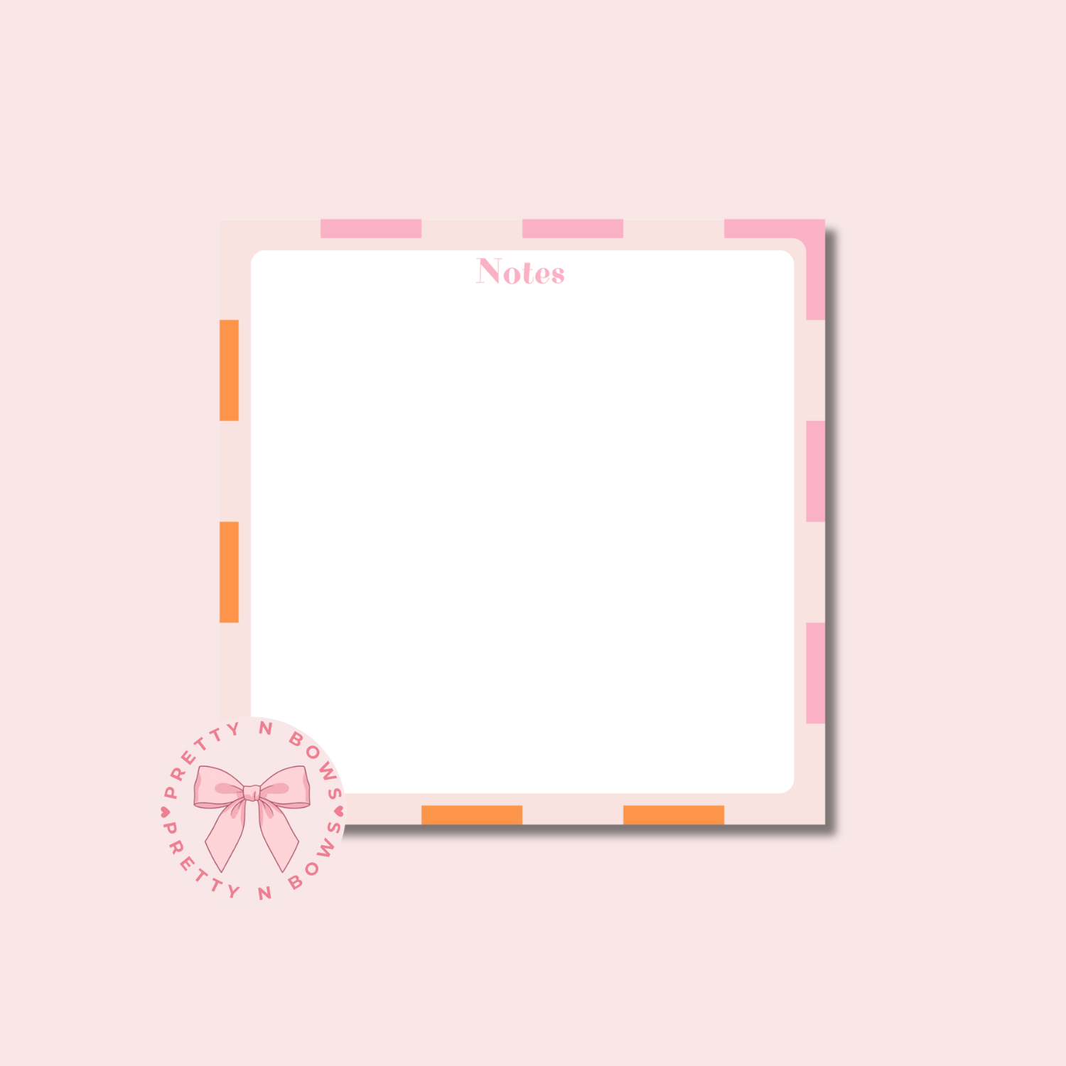 Pinky Picnic Jumbo Sticky Notes