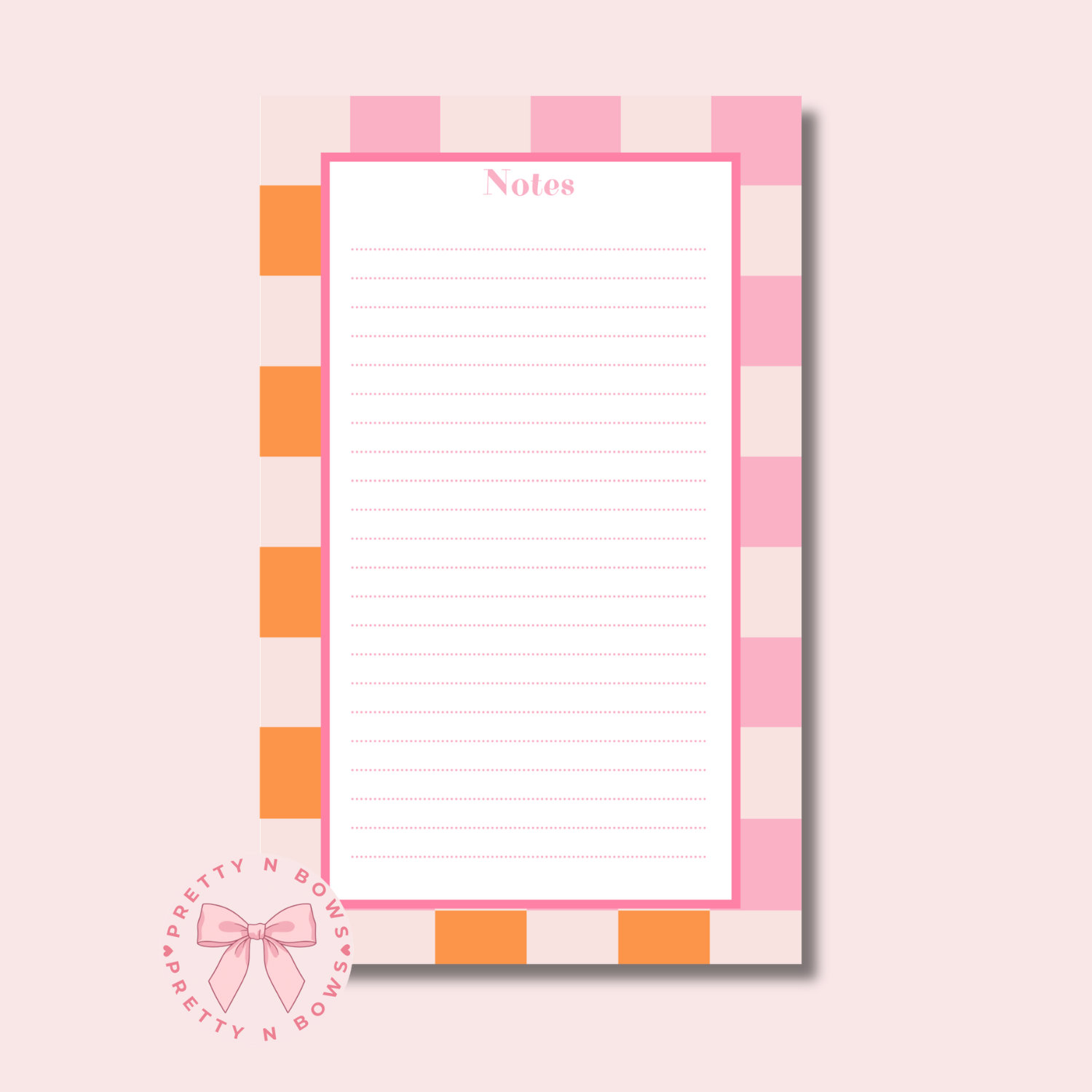 Pinky Picnic Notepad