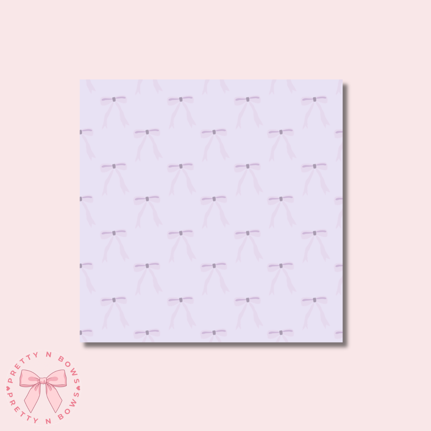 Purple Bows Sticky Note